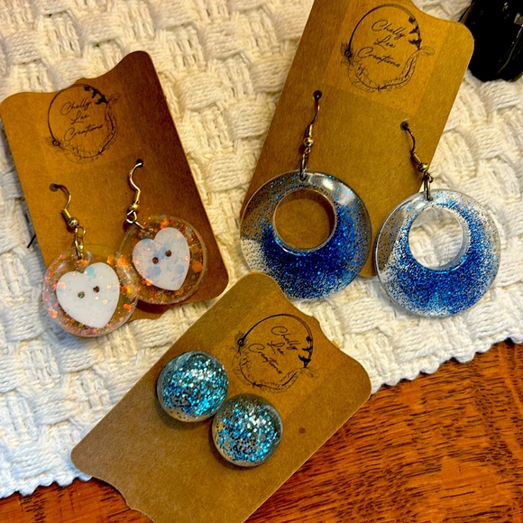 Lot of Homemade Earrings - Picture 1 of 1